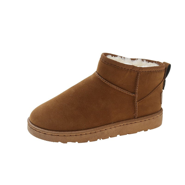 Botines de invierno para mujer en ante con forro suave - Mia