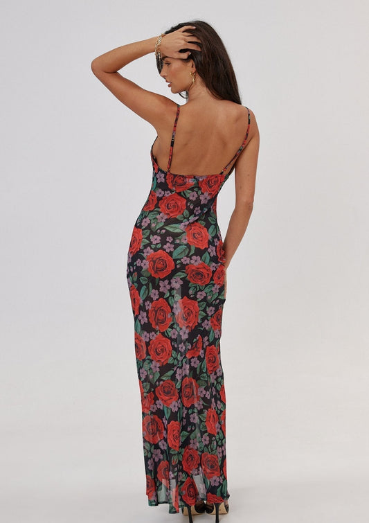 Ady - Maxi vestido con estampado floral