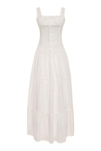Anastasia - Vestido Maxi Semitransparente con Volantes