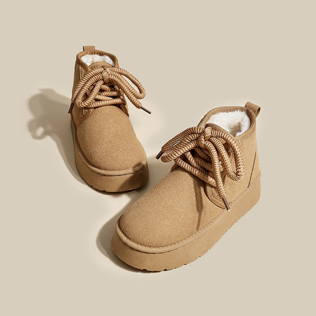 Botas para mujer efecto afelpado envolvente - Lanyra