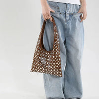Bolso de hombro con detalles metálicos - Mariela