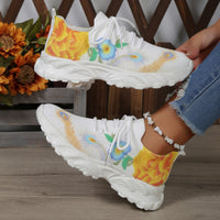 Zapatillas para mujer tejido transpirable con estampado floral - Julieta