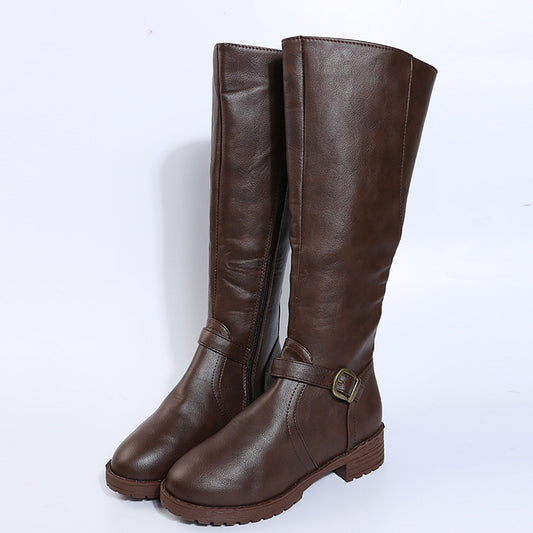 Botas altas de invierno con hebilla ecuestre - Eryne