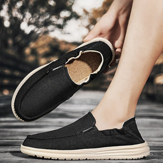Mocasines para hombre de lona transpirable con estilo slip on - Bruno