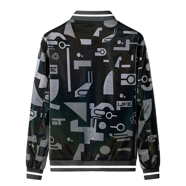Chaqueta bomber para hombre con estampado gráfico - Varlen