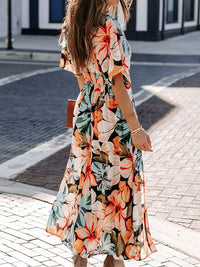 Karina - Vestido estampado con escote en V para mujer