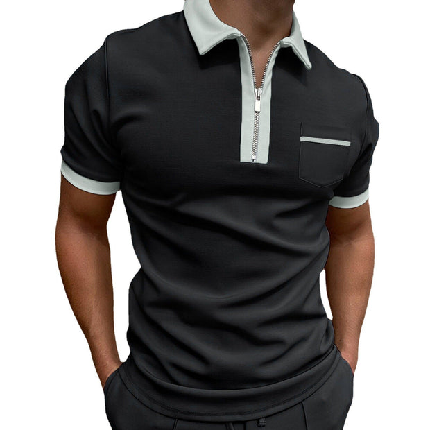 Anton - Bolso slim con solapa de moda para hombre