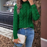 Jersey de punto cuello alto para mujer - Freja