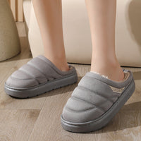 Unisex zapatillas de invierno de felpa antideslizante caliente - Nadir