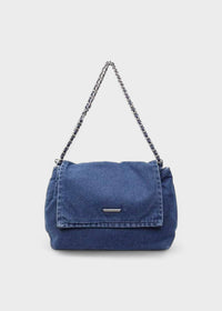 Bolso mujer denim estilo urbano cadena metálica - Briseida