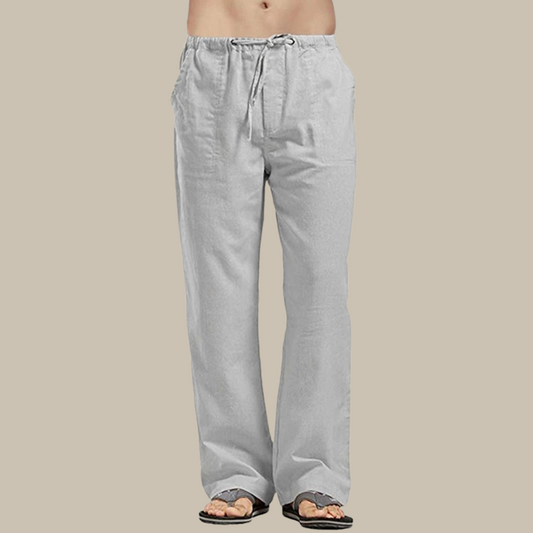 Figos - Cómodos pantalones de playa de lino para hombre
