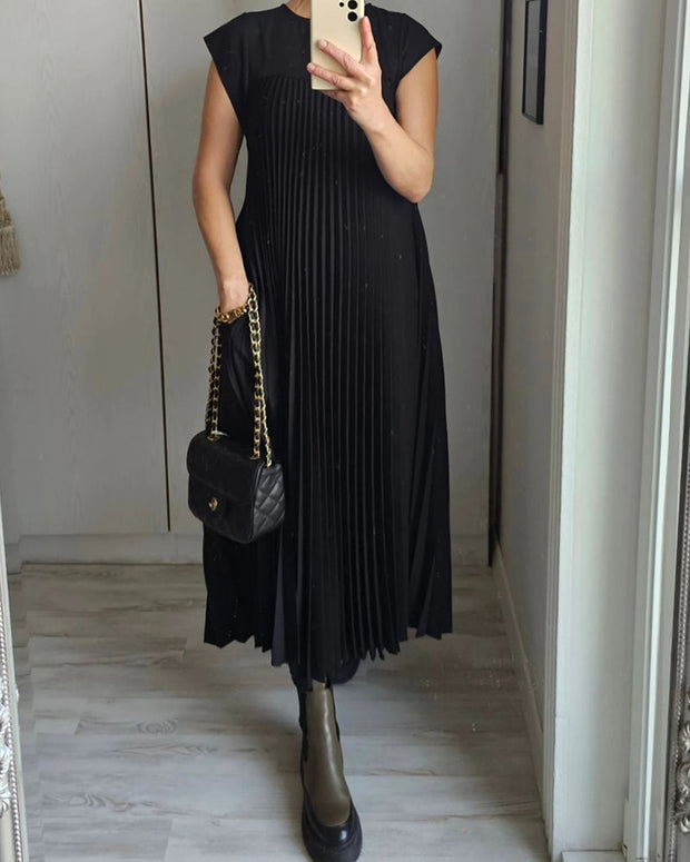 Rachel - Vestido básico de manga corta