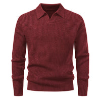 Suéter para hombre punto jacquard con cuello abierto - Raptor