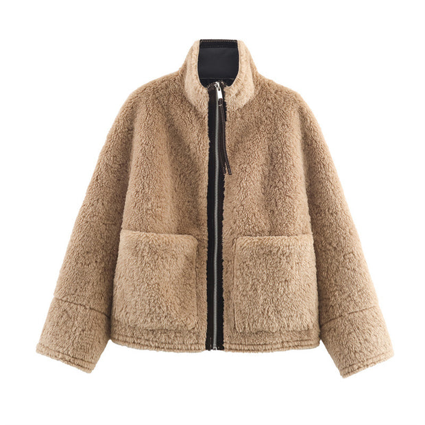 Chaqueta polar para mujer cierre frontal - Signe