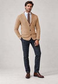 Blazer de punto hombre solapas tres botones - Sverre
