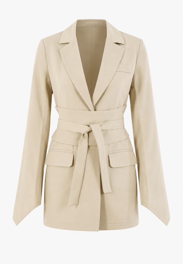 Blazer entallado para mujer con cinturón - Mila