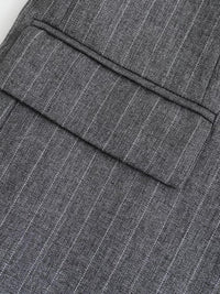 Blazer gris oversize para mujer con dos botones - Jana
