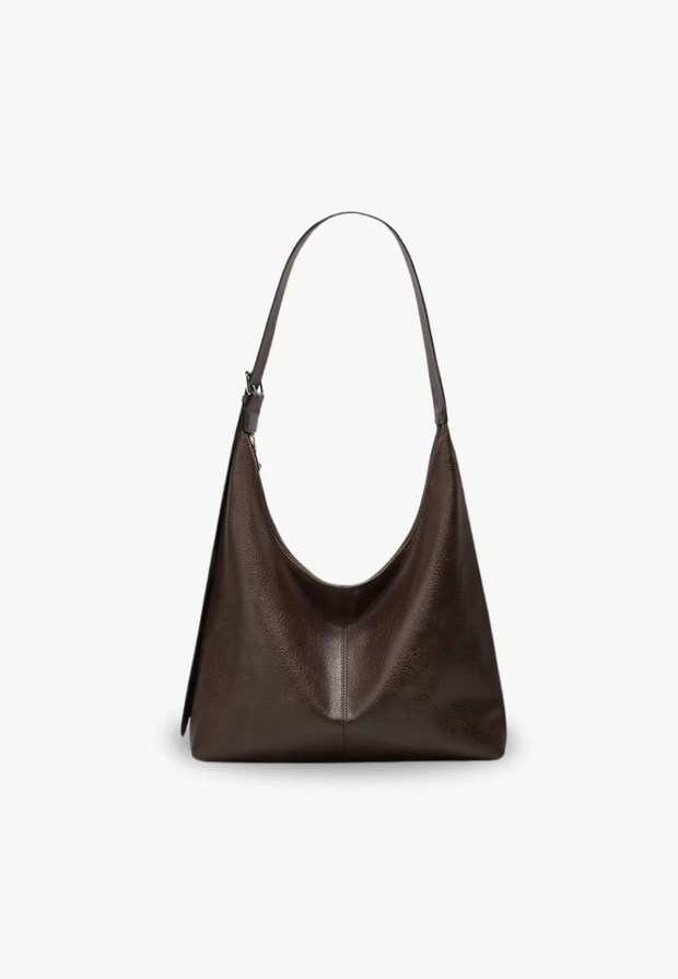 Bolso de hombro mujer efecto piel asas cortas