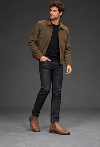 Botas de hombre efecto piel con elásticos laterales - Eirik