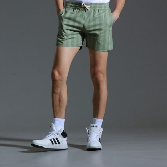 Pantalones cortos para hombre de poliéster con rayas verticales estilo deportivo - Julián