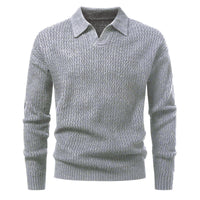 Suéter para hombre punto jacquard con cuello abierto - Raptor
