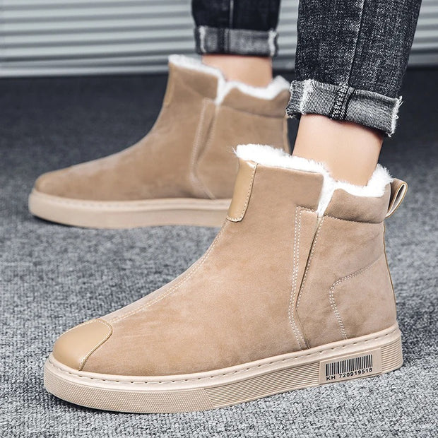 Botines de invierno para hombre en ante con forro calido - Danny