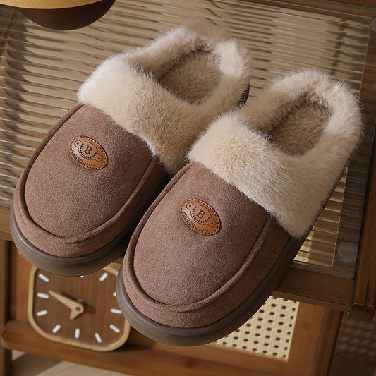 Pantuflas de hombre Cálido forro de piel Antideslizante - Lars