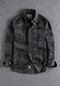 Camisa camuflaje hombre manga larga bolsillo pecho - Orsen