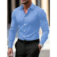 Camisa hombre manga larga slim fit cuello clásico - Heinrich
