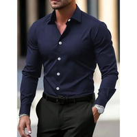 Camisa hombre manga larga slim fit cuello clásico - Heinrich