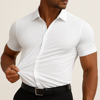 Camisa lisa de manga corta para hombre - Clemens