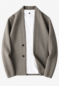 Cárdigan elegante de punto con botones y cuello chal - Salvatore