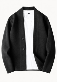 Cárdigan elegante de punto con botones y cuello chal - Salvatore