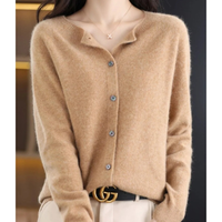 Cárdigan mujer cuello redondo botones delanteros - Lauffy