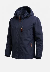 Chaqueta cortavientos impermeable para hombre con capucha - Jost