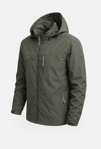 Chaqueta cortavientos impermeable para hombre con capucha - Jost