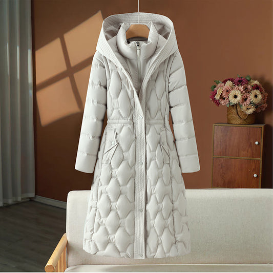 Abrigo para mujer acolchado largo de invierno - Cassy