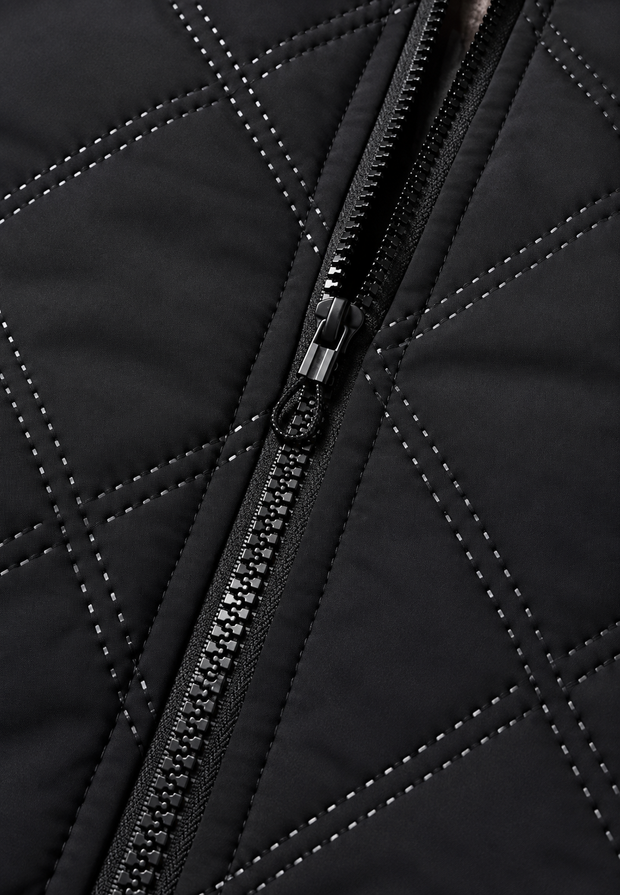 Chaqueta acolchada hombre cuello alto interior efecto borreguito - Valdemar