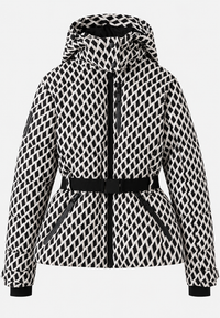 Chaqueta acolchada mujer capucha cinturón ajustable bolsillos cremallera - Eliane