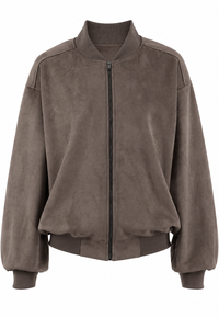 Chaqueta mujer efecto ante mangas anchas cremallera - Delphine