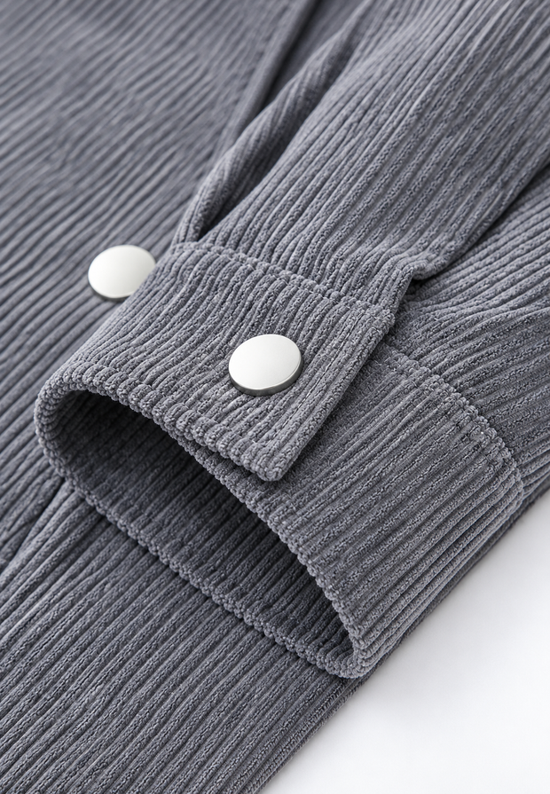 Chaqueta pana hombre cuello camisero bolsillo pecho cremallera - Amaury