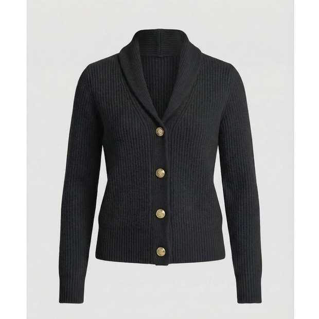 Cárdigan mujer cuello chal botones decorativos - Cora