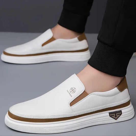 Mocasines para hombre de piel sintética diseño slip-on estilo urbano - Marcos