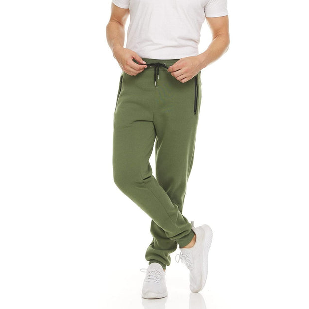 Logan - Pantalón de deporte casual con cremallera