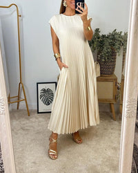 Rachel - Vestido básico de manga corta