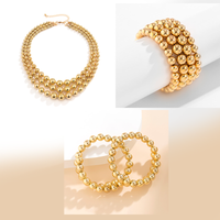 Amelie - Conjunto elegante de cadena de pelline chic