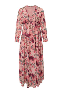 Aloisa  - Maxi vestido estampado con escote en V
