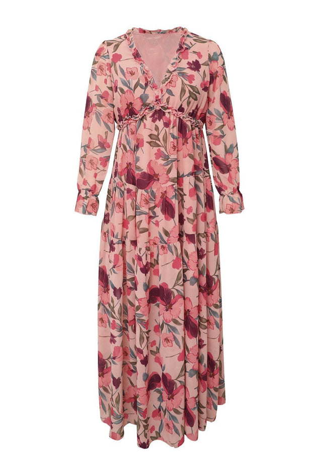 Aloisa  - Maxi vestido estampado con escote en V