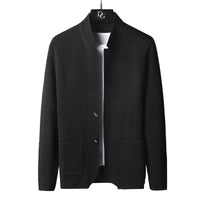 Chaqueta de punto para hombre con cuello mao - Karl
