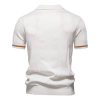 Polo deportivo hombre manga corta cremallera - Leandro
